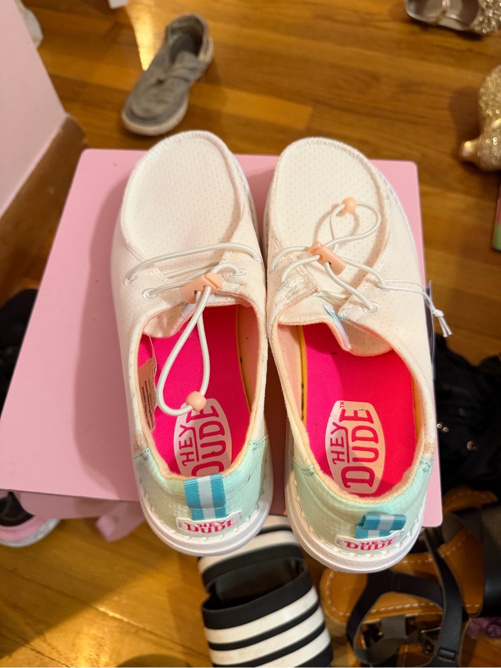 Hey Dude Women’s ' Pink & Mint Lightweight Casual Shoes